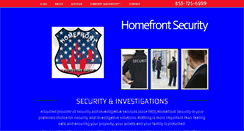 Desktop Screenshot of homefrontsecurity.us