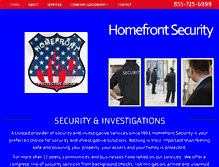 Tablet Screenshot of homefrontsecurity.us